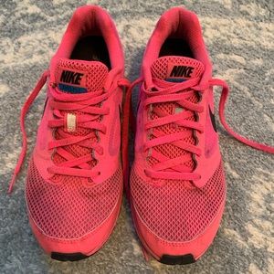 Hot pink and blue Nike’s